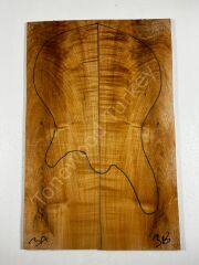 Spalted Flame Maple Drop Top Luthier Guitar Figured Wood Bookmatched Set No:3