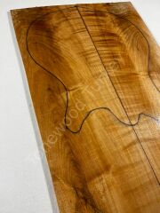 Spalted Flame Maple Drop Top Luthier Guitar Figured Wood Bookmatched Set No:3