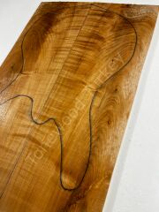 Spalted Flame Maple Drop Top Luthier Guitar Figured Wood Bookmatched Set No:3