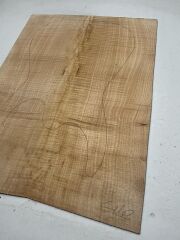 Flame Maple Drop Top Luthier Guitar Figured Wood Bookmatched Set No:41