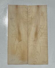 Flame Maple Drop Top Luthier Guitar Figured Wood Bookmatched Set No:46