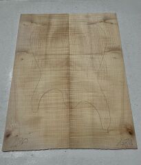 Flame Maple Drop Top Luthier Guitar Figured Wood Bookmatched Set No:48