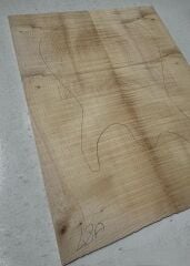 Flame Maple Drop Top Luthier Guitar Figured Wood Bookmatched Set No:48