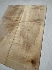 Flame Maple Drop Top Luthier Guitar Figured Wood Bookmatched Set No:50