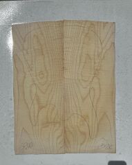 Flame Maple Drop Top Luthier Guitar Figured Wood Bookmatched Set No:52