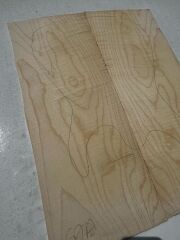 Flame Maple Drop Top Luthier Guitar Figured Wood Bookmatched Set No:52