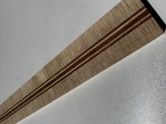 Lamineted Bubinga / Flame Maple Electric Bass Guitar Neck Blank #1