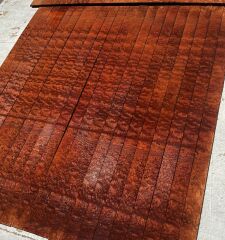 Pommele Quilted Mahogany Oud Ribs Set No:2