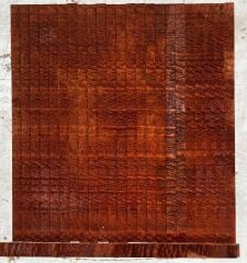 Pommele Quilted Mahogany Oud Ribs Set No4