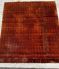 Pommele Quilted Mahogany Oud Ribs Set No4