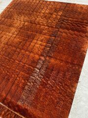 Pommele Quilted Mahogany Oud Ribs Set No4