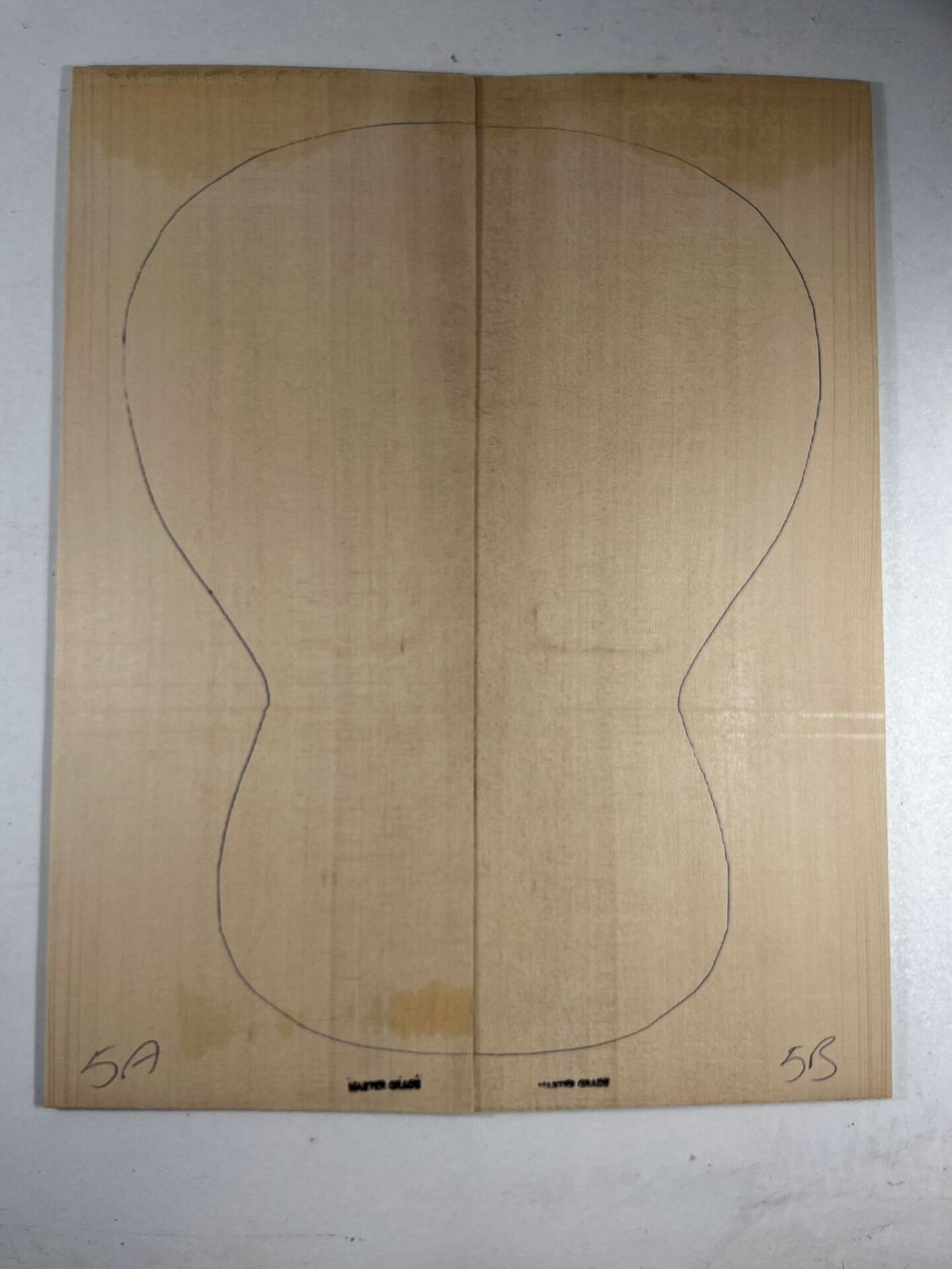 Master Grade German Moon Spruce Acoustic Guitar Soundboard Top Wood #5