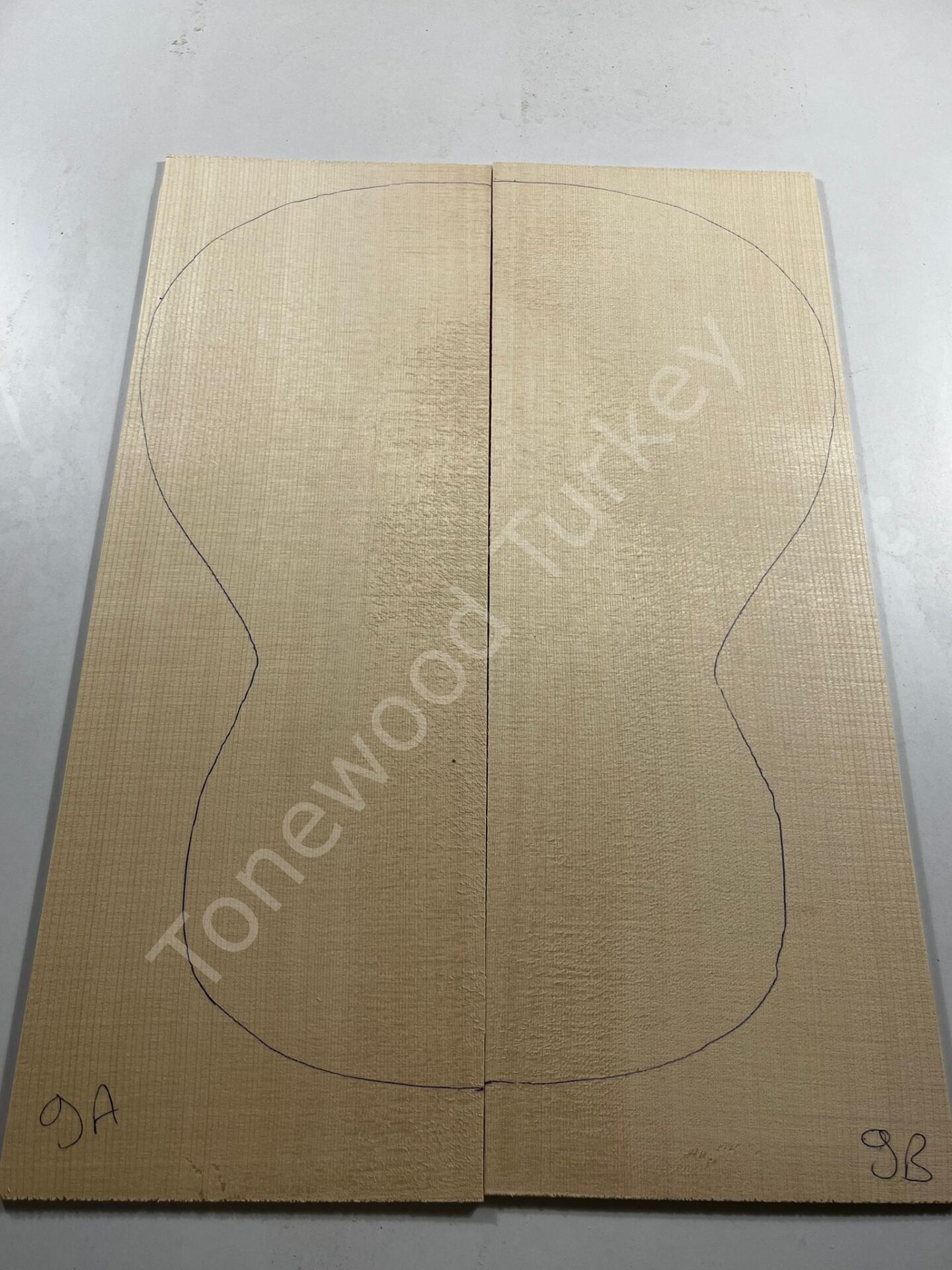 AAA Grade German Moon Spruce Acoustic Guitar Soundboard Top Wood #9