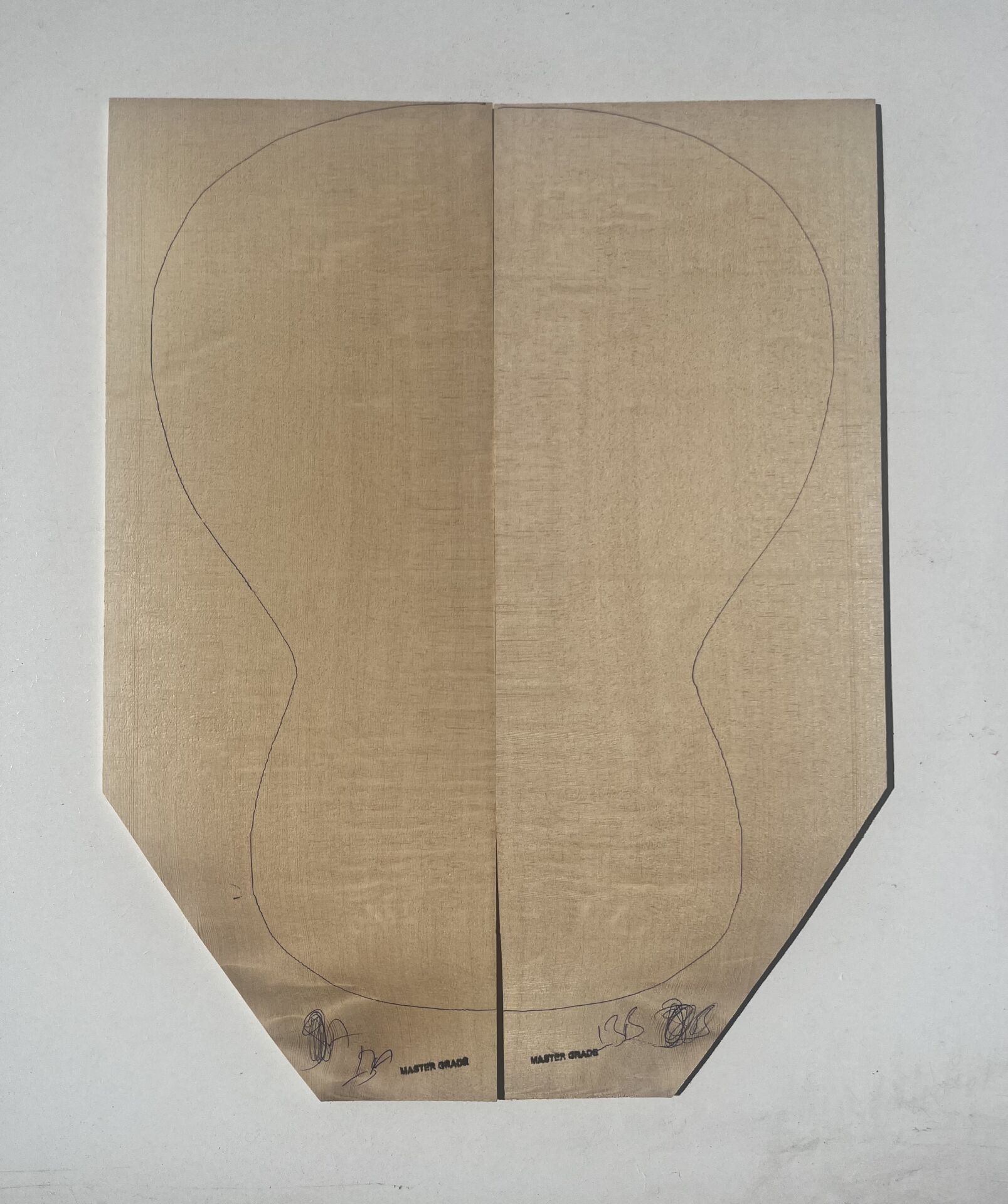 Master Grade German Moon Spruce Acoustic Guitar Soundboard Top Wood #9