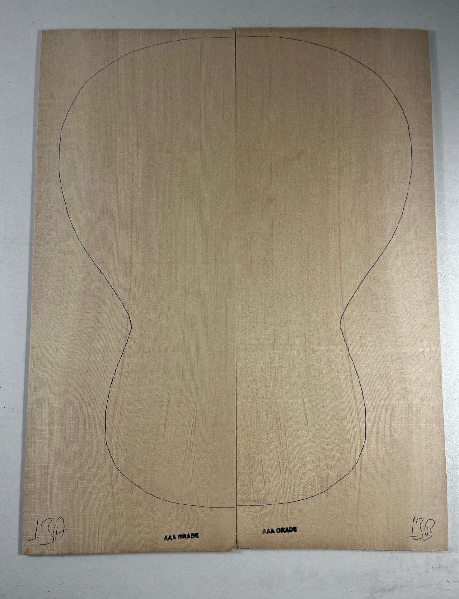 AAA Grade German Spruce Acoustic Guitar Soundboard Top Wood #13