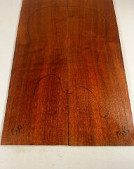 Figured Sapele Electric Guitar Drop Top set Bookmatch #5