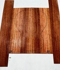 Figured Sapele Acoustic Guitar Back and Sides #1
