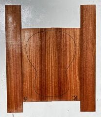 Figured Sapele Acoustic Guitar Back and Sides #3