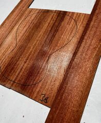 Figured Sapele Acoustic Guitar Back and Sides #3