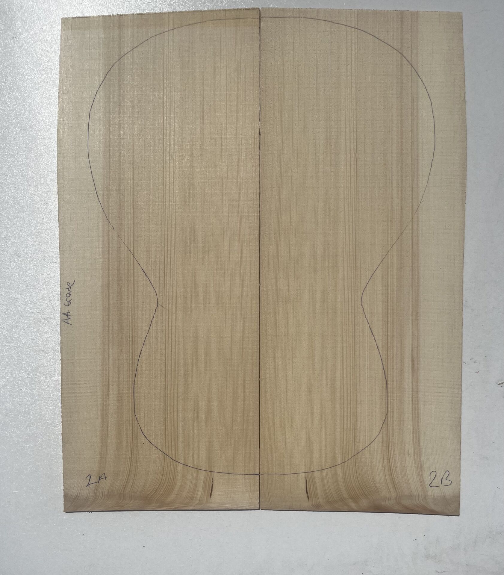 AA Grade Coucasian Spruce Acoustic Guitar Soundboard Top Wood #2