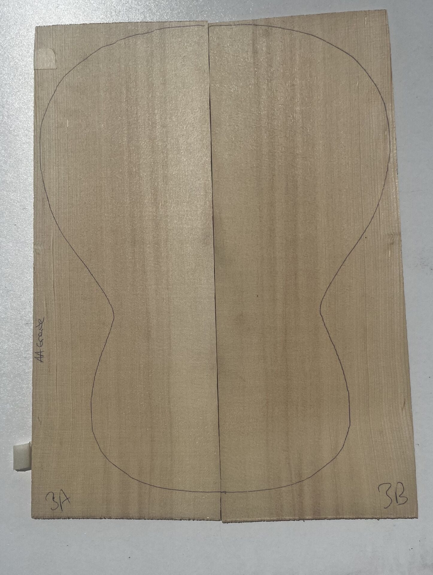 AA Grade Coucasian Spruce Acoustic Guitar Soundboard Top Wood #3