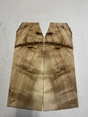 A Grade Poplar Mappa Burl Bookmatched Guitar Drop Top Luthier Tonewood #1