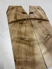 A Grade Poplar Mappa Burl Bookmatched Guitar Drop Top Luthier Tonewood #1