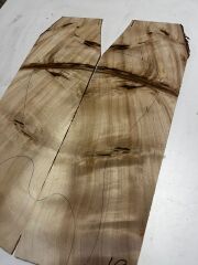 A Grade Poplar Mappa Burl Bookmatched Guitar Drop Top Luthier Tonewood #1
