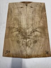 AA Grade Flame Poplar Mappa  Bookmatched Guitar Drop Top Luthier Tonewood #8
