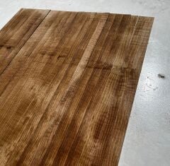 Turkish Black Flame Walnut Oud Ribs Set No:2
