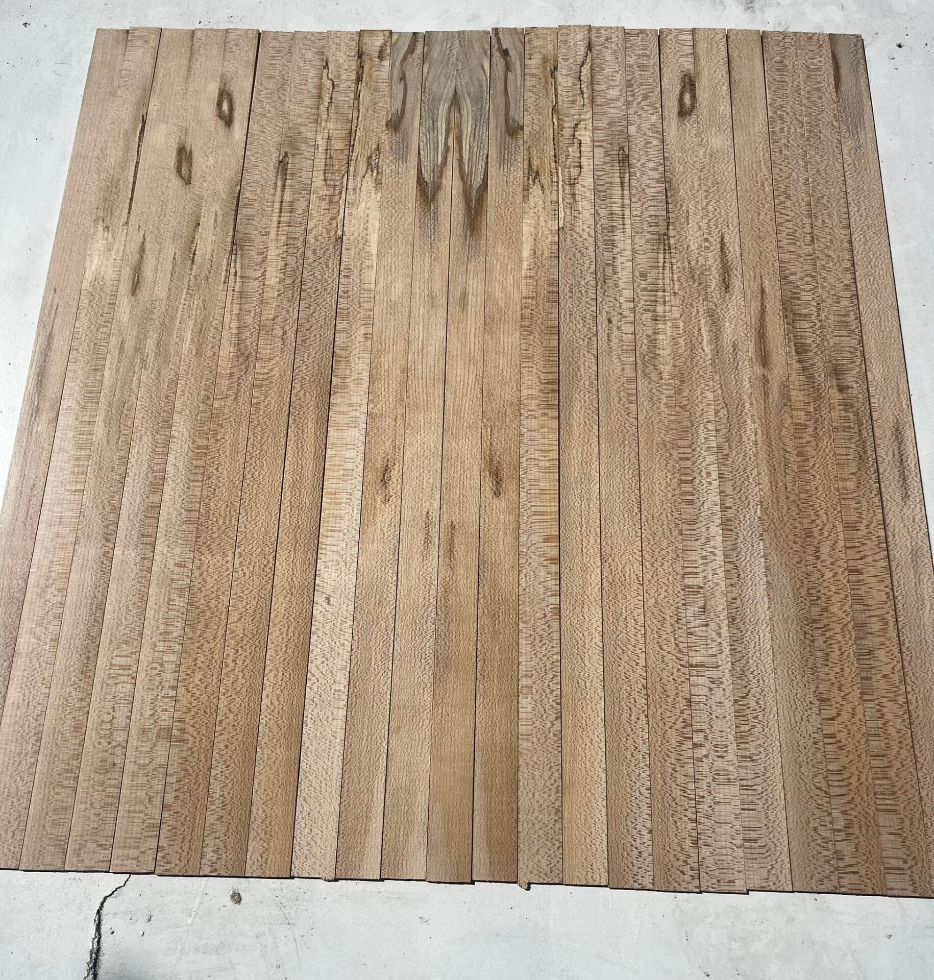 Spalted Flame Maple Oud Ribs Set No;02