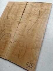 Flame Maple Drop Top Luthier Guitar Figured Wood Bookmatched Set No:3