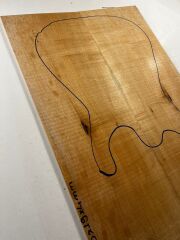 Figured Maple Drop Top Luthier Guitar Figured Wood Bookmatched Set No:6