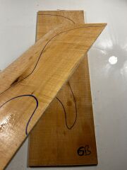 Figured Maple Drop Top Luthier Guitar Figured Wood Bookmatched Set No:6