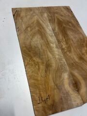 A Grade Poplar Mappa Burl Bookmatched Guitar Drop Top Luthier Tonewood #13