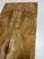 A Grade Poplar Mappa Burl Bookmatched Guitar Drop Top Luthier Tonewood #13