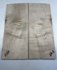 Figured Maple Drop Top Luthier Guitar Figured Wood Bookmatched Set No:11