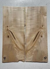 Figured Maple Drop Top Luthier Guitar Figured Wood Bookmatched Set No:13