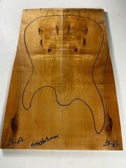 Figured Maple Drop Top Luthier Guitar Figured Wood Bookmatched Set No:15