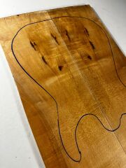 Figured Maple Drop Top Luthier Guitar Figured Wood Bookmatched Set No:15