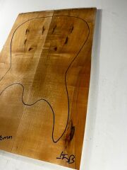 Figured Maple Drop Top Luthier Guitar Figured Wood Bookmatched Set No:15