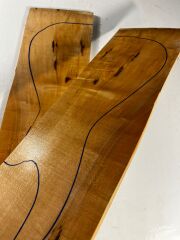 Figured Maple Drop Top Luthier Guitar Figured Wood Bookmatched Set No:15