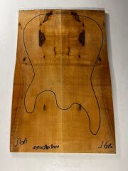 Figured Maple Drop Top Luthier Guitar Figured Wood Bookmatched Set No:16