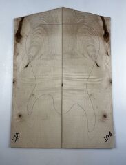 Figured Maple Drop Top Luthier Guitar Figured Wood Bookmatched Set No:17