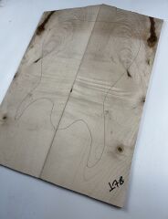 Figured Maple Drop Top Luthier Guitar Figured Wood Bookmatched Set No:17