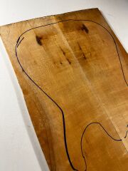 Figured Maple Drop Top Luthier Guitar Figured Wood Bookmatched Set No:18