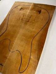 Figured Maple Drop Top Luthier Guitar Figured Wood Bookmatched Set No:18