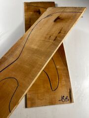 Figured Maple Drop Top Luthier Guitar Figured Wood Bookmatched Set No:18
