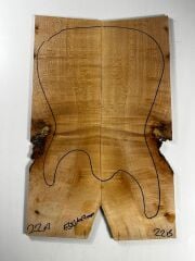 A Grade Flame Maple Drop Top Luthier Guitar Figured Wood Bookmatched Set No:22