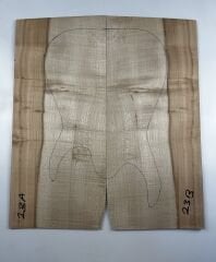 Spalted Flame Maple Drop Top Luthier Guitar Figured Wood Bookmatched Set No:23